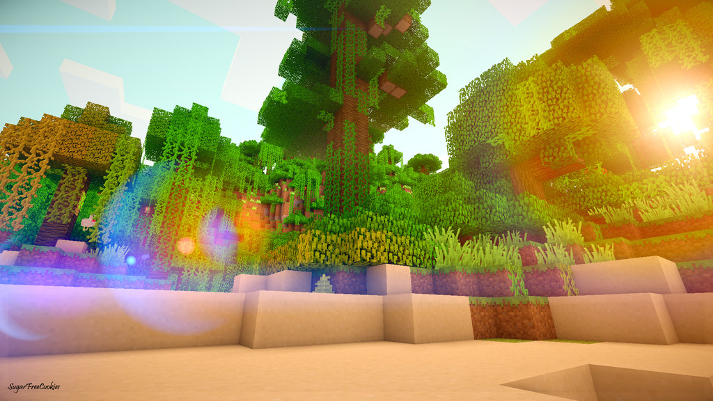 miglior sfondo di minecraft,albero,immagine dello schermo,paesaggio,colorfulness