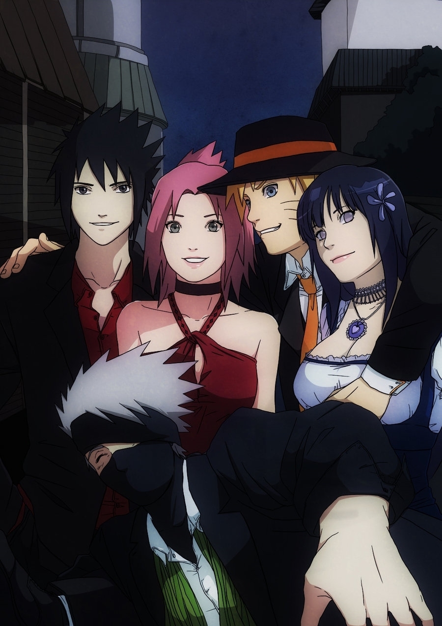 sasusaku wallpaper,anime,karikatur,schwarzes haar,kunstwerk,erfundener charakter