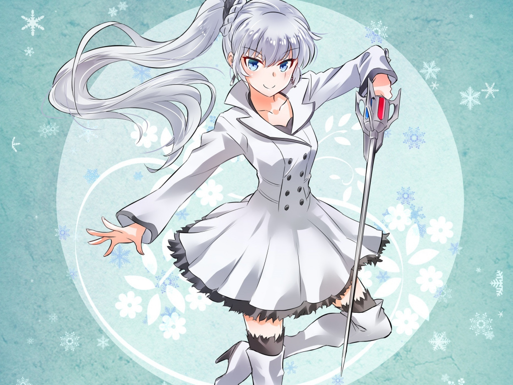 weiss wallpaper,anime,cartoon,cg artwork,illustration,fictional character