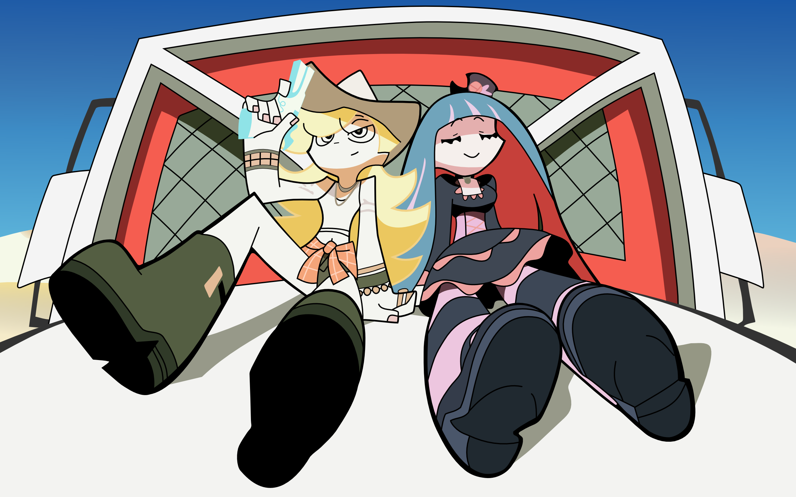 panty and stocking wallpaper,cartoon,animated cartoon,illustration,fictional character,animation