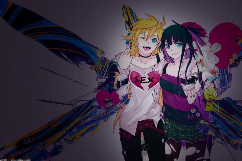 panty and stocking wallpaper,anime,cartoon,fictional character,illustration,art