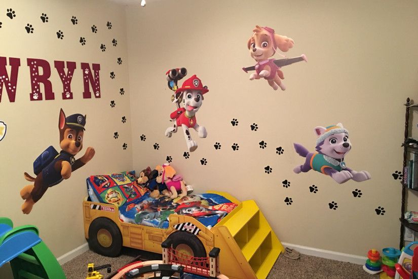 paw patrol bedroom wallpaper,wall,wall sticker,room,wallpaper,mural