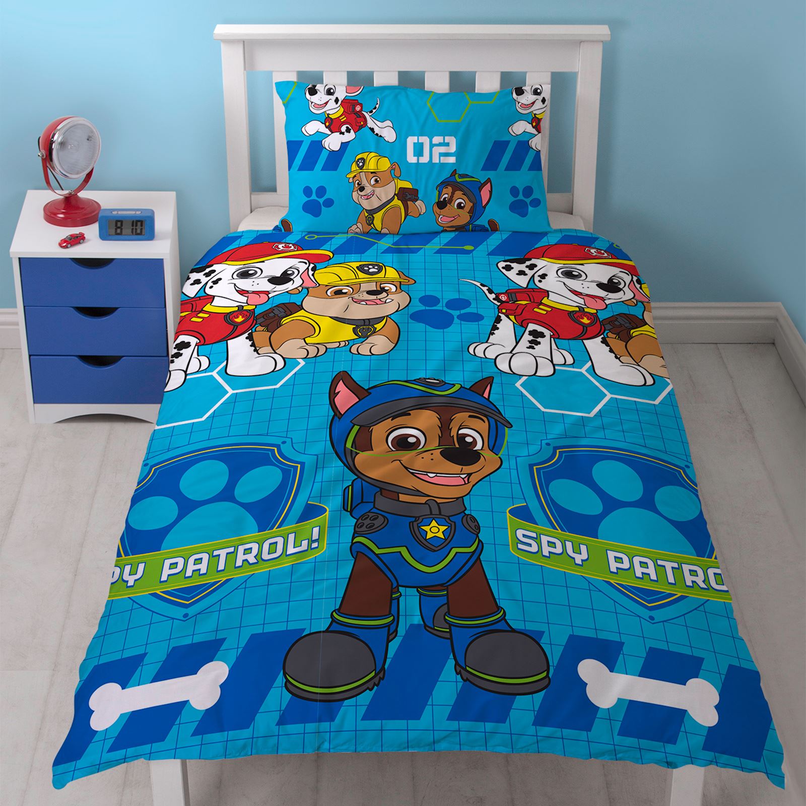 paw patrol bedroom wallpaper,bed sheet,bedding,textile,product,turquoise