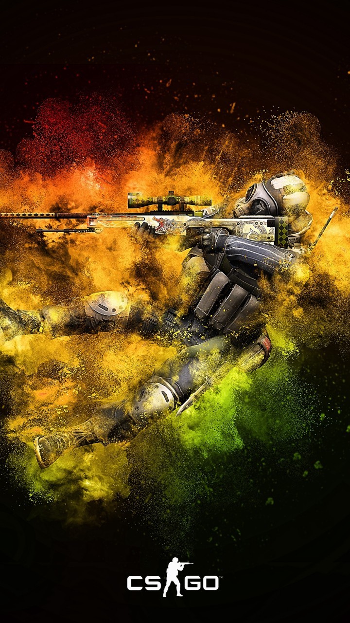 alcatel one touch wallpaper,yellow,illustration,shooter game,soldier,games