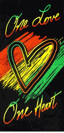 eine liebe rasta tapete,schriftart