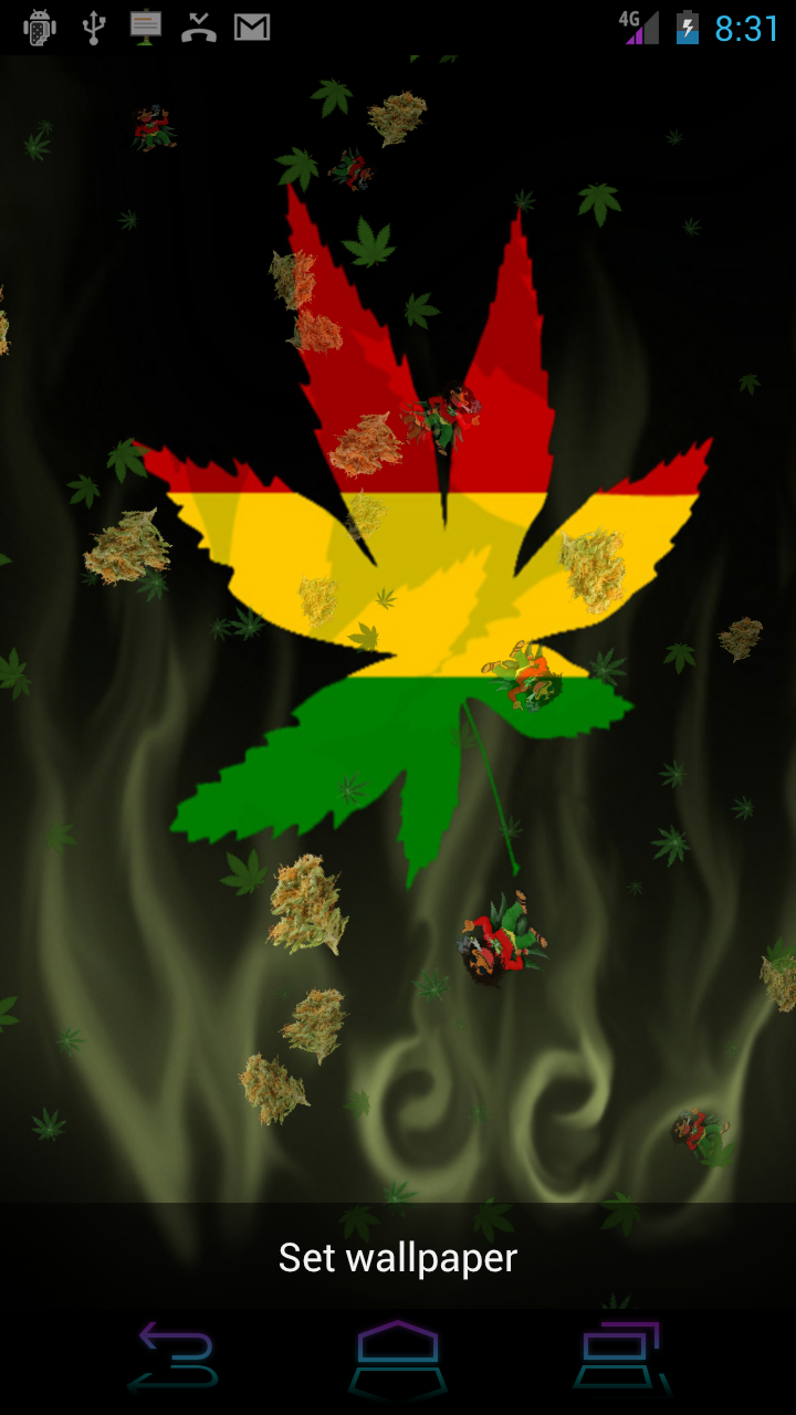 rasta wallpaper for android,leaf,nature,green,animation,plant