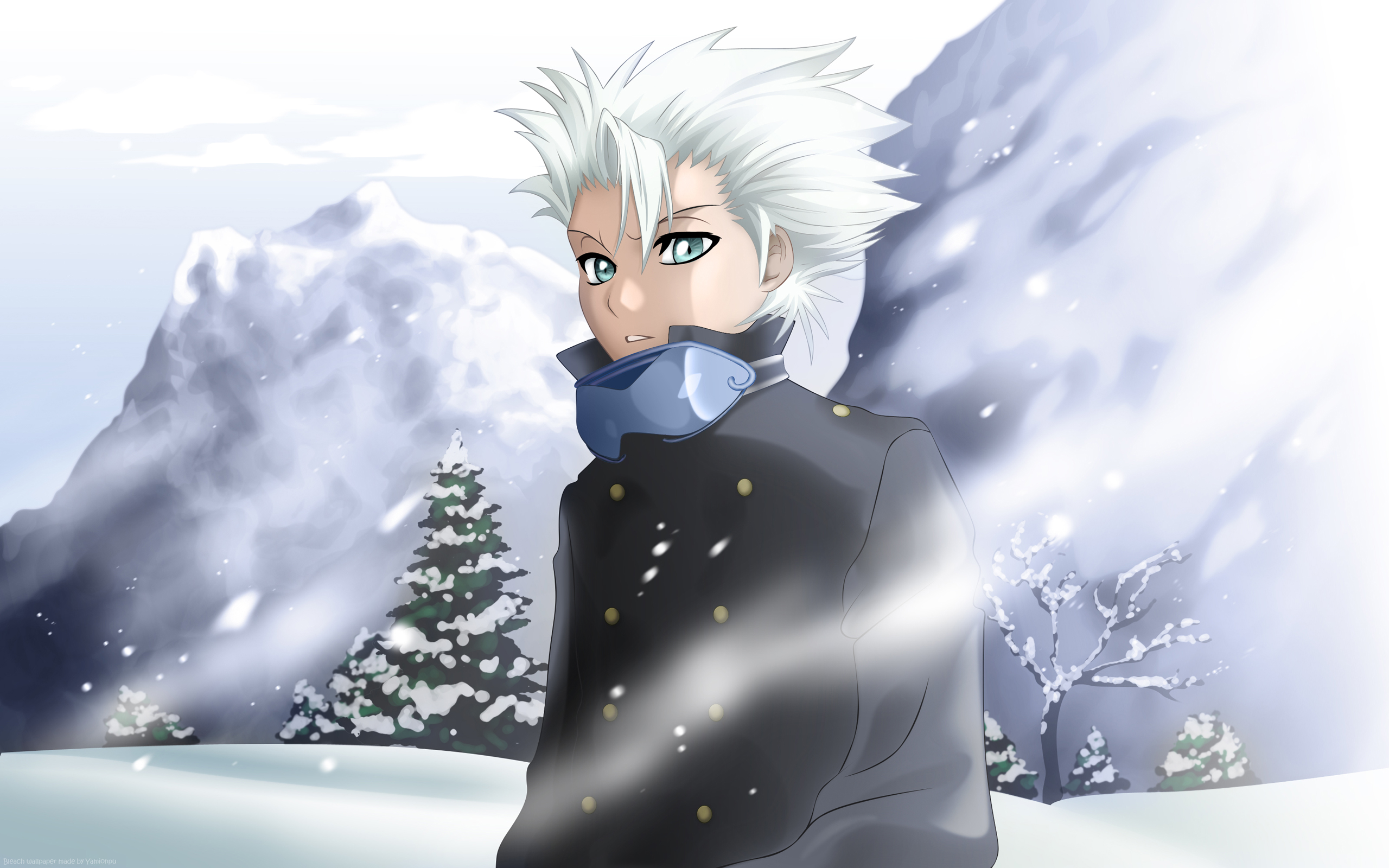 hitsugaya wallpaper,anime,cartoon,illustration,winter storm,fictional character