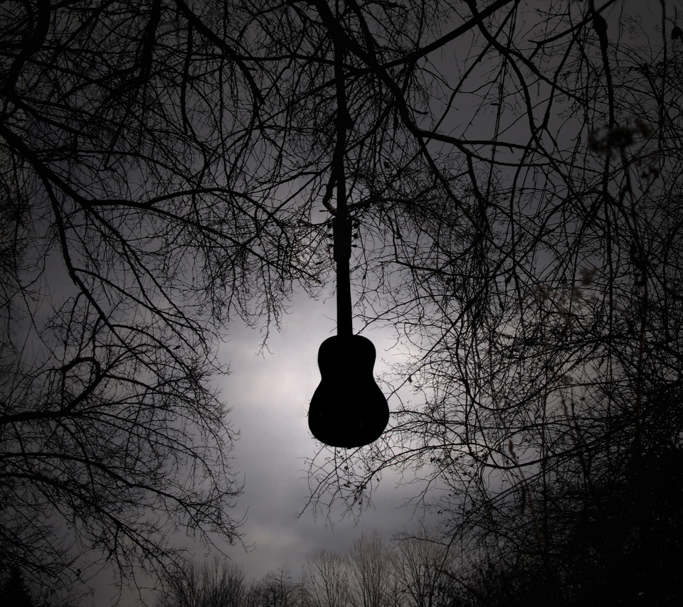 rocker carta da parati,nero,albero,cielo,buio,fotografia di still life