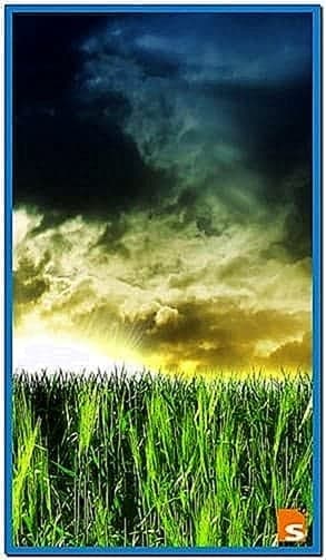 모바일 삼성 챔피언 애니메이션 배경 화면,하늘,자연,자연 경관,초록,잔디