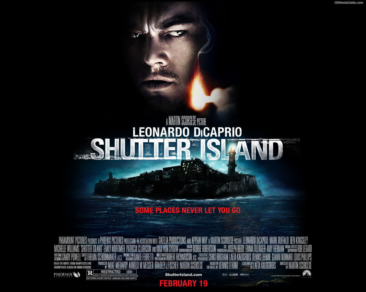 shutter island wallpaper,movie,poster,action film,album cover,font