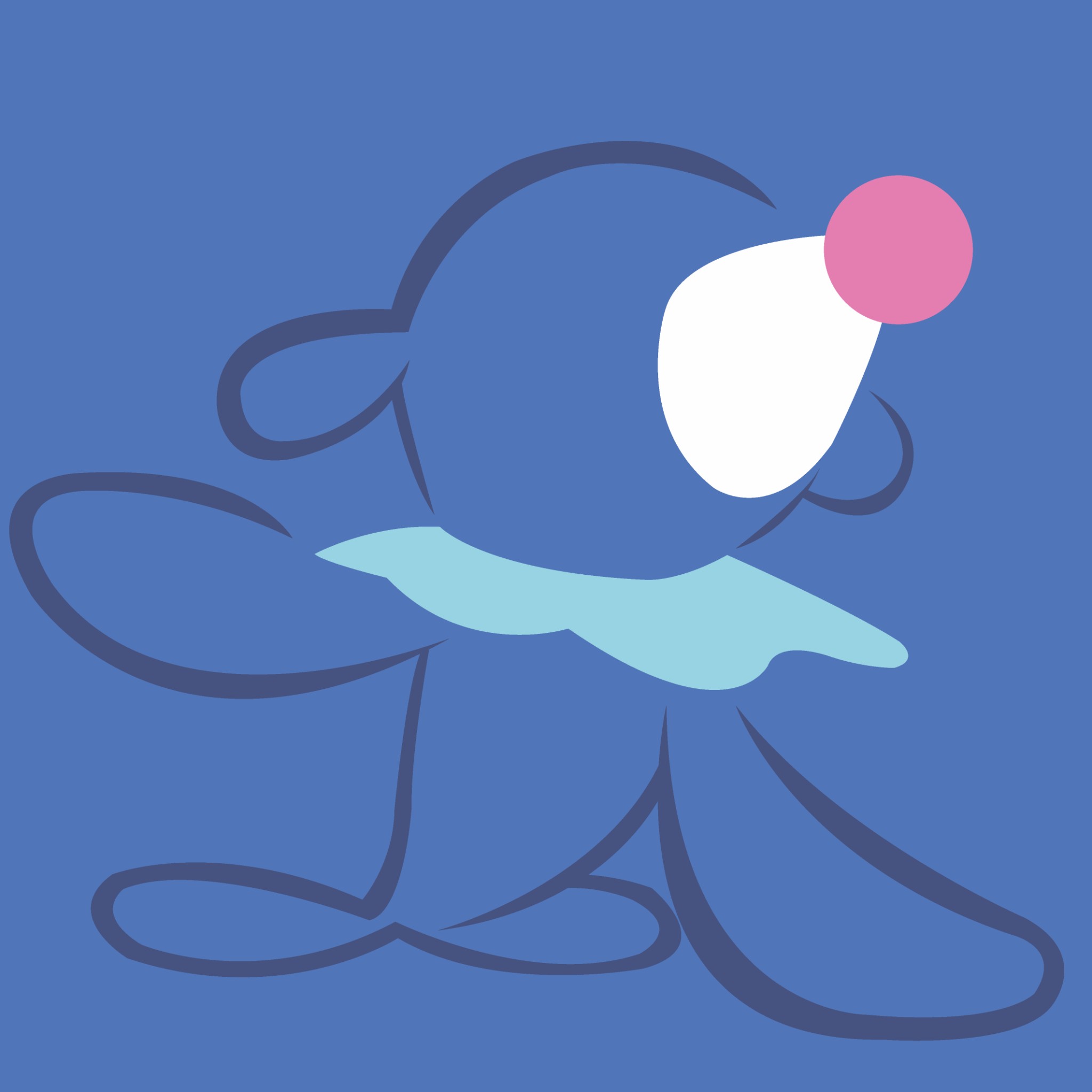 popplio wallpaper,blue,cartoon,illustration,clip art,graphics