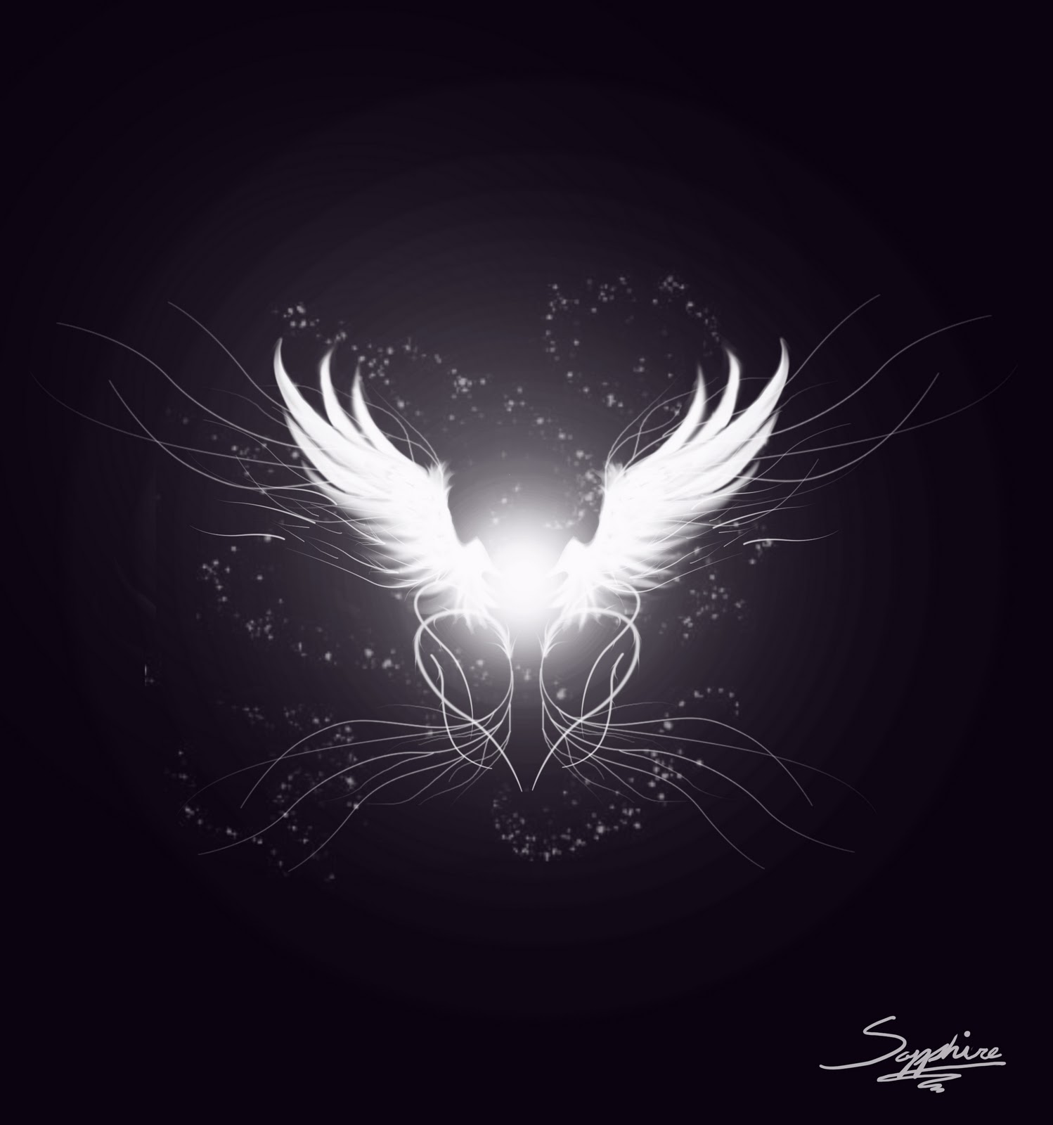 壁紙malaikat Bersayap 闇 グラフィックデザイン フォント 羽 空 Wallpaperuse