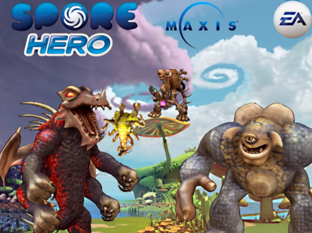 spore wallpaper,animated cartoon,action adventure game,games,adventure game,strategy video game