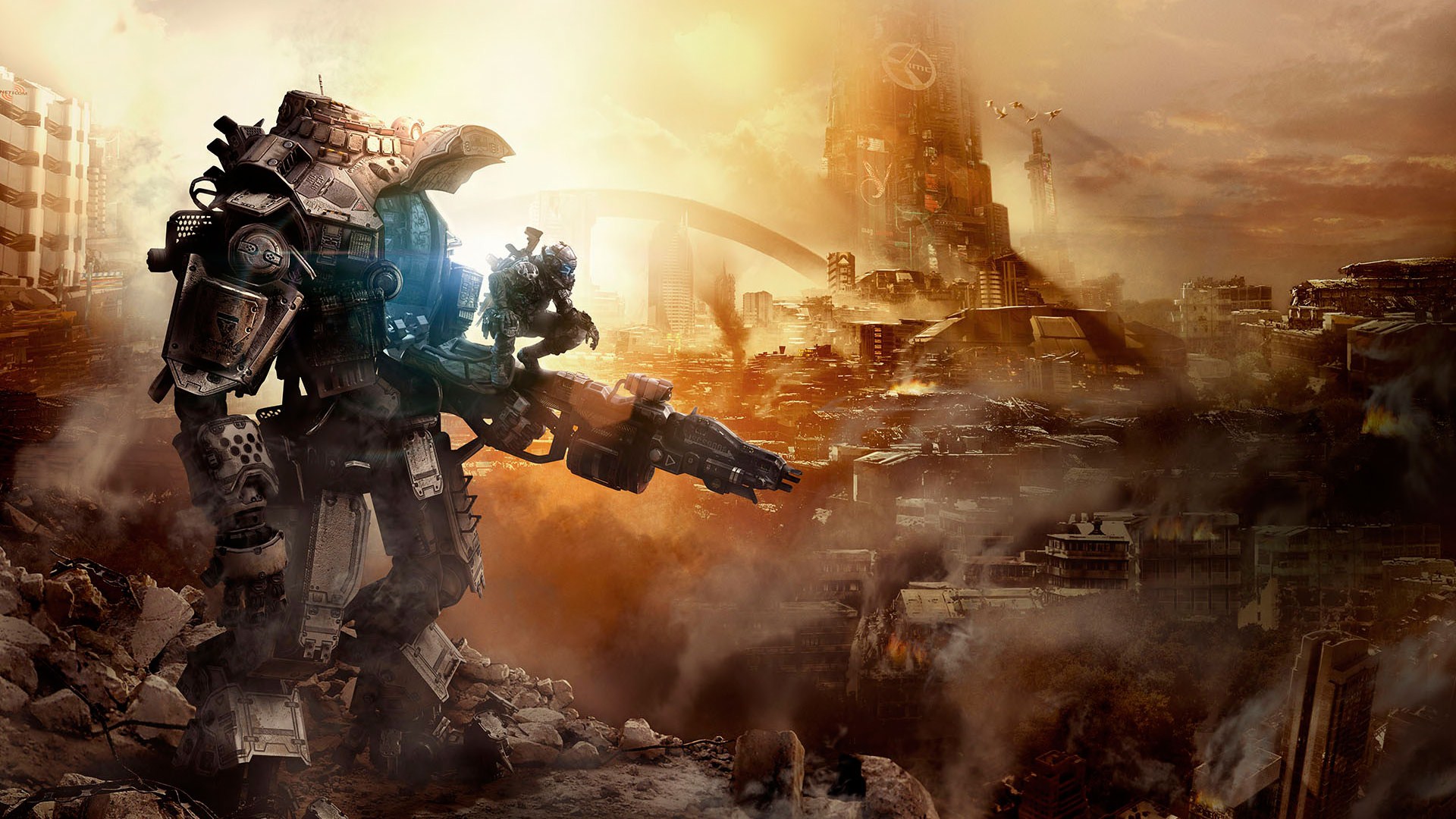 titanfall 2 wallpaper hd,action adventure game,pc game,strategy video game,cg artwork,battle