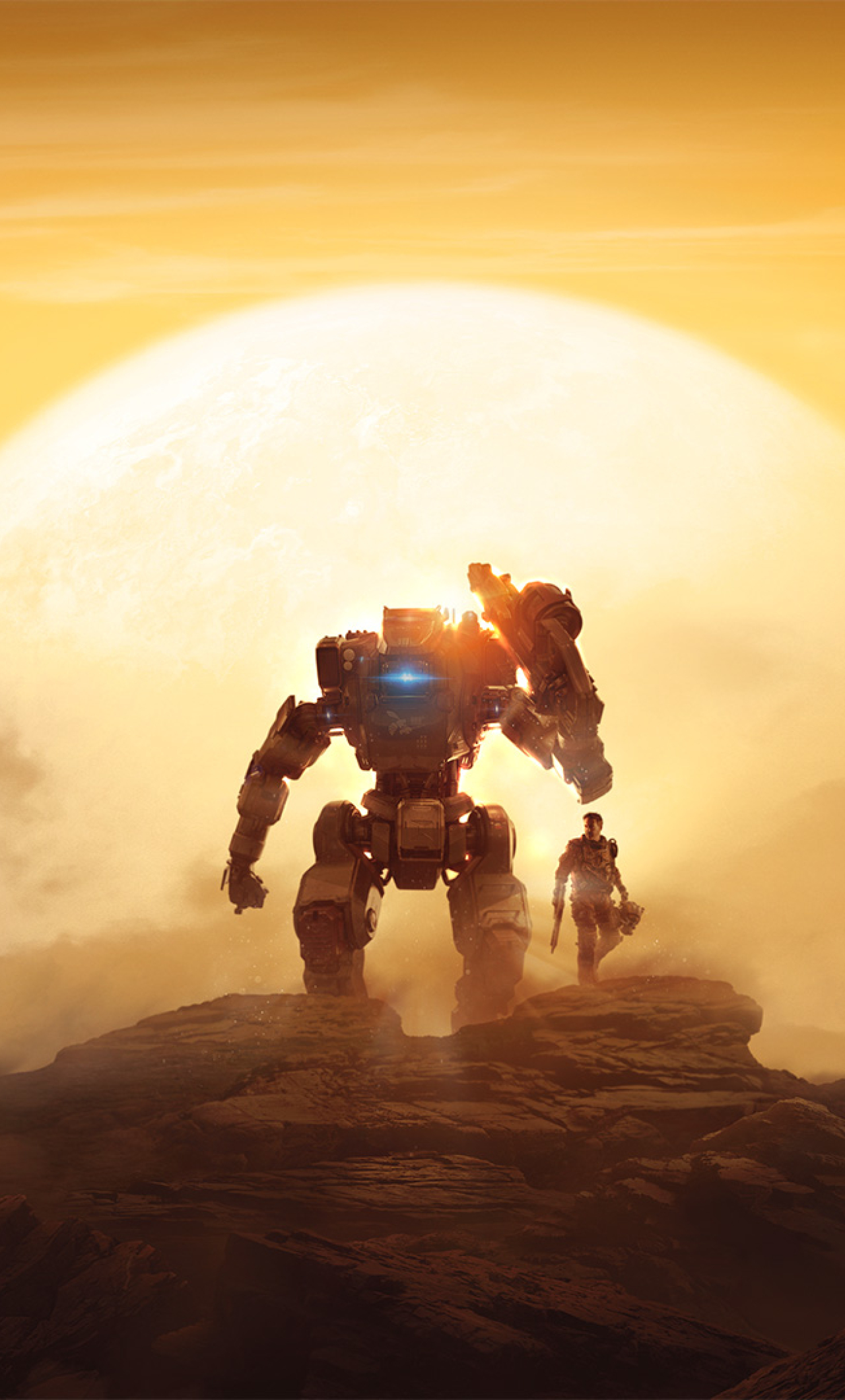 titanfall 2 fondo de pantalla hd,mecha,robot,máquina,personaje de ficción,tecnología