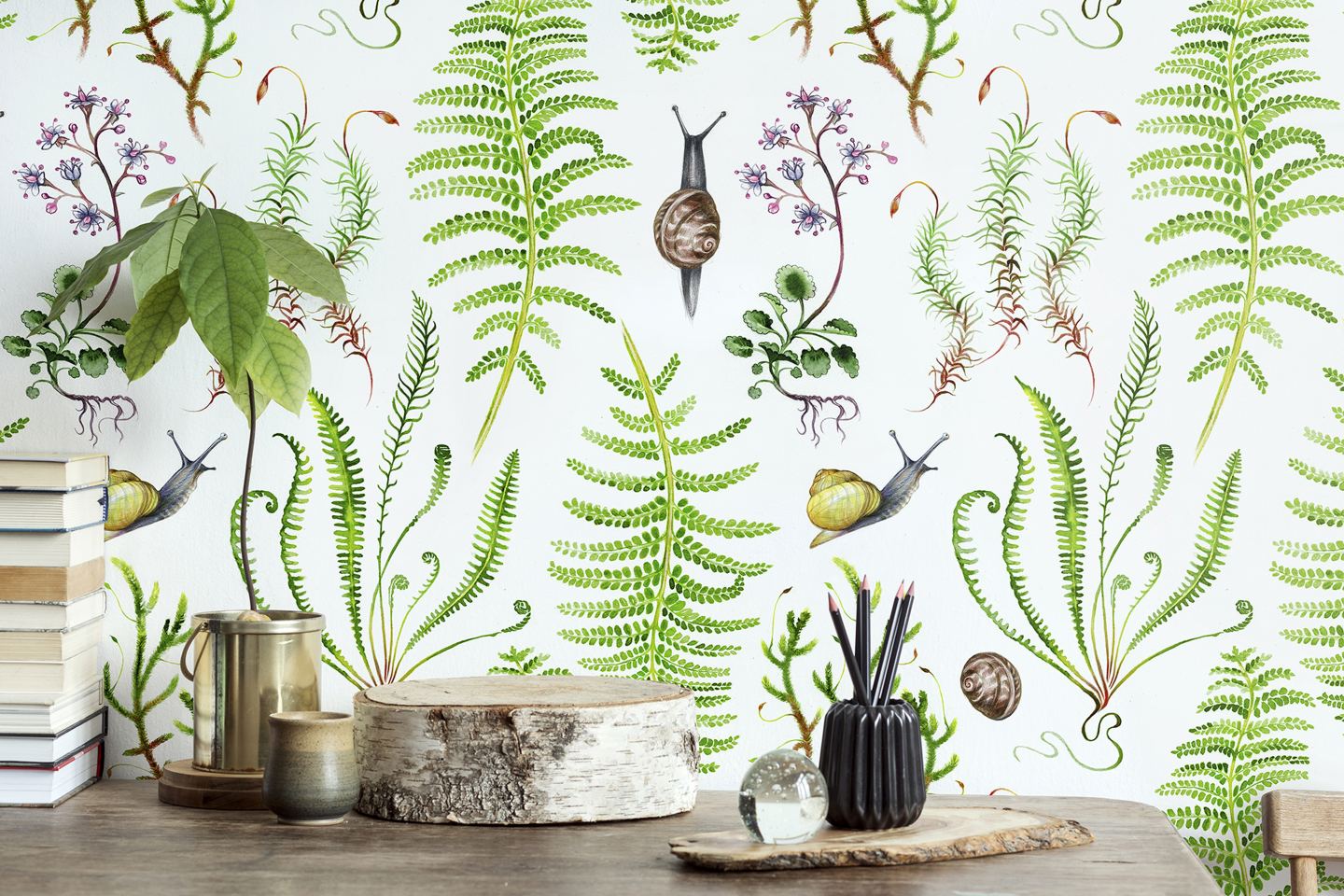 nature inspired wallpaper,vascular plant,houseplant,ferns and horsetails,green,wallpaper