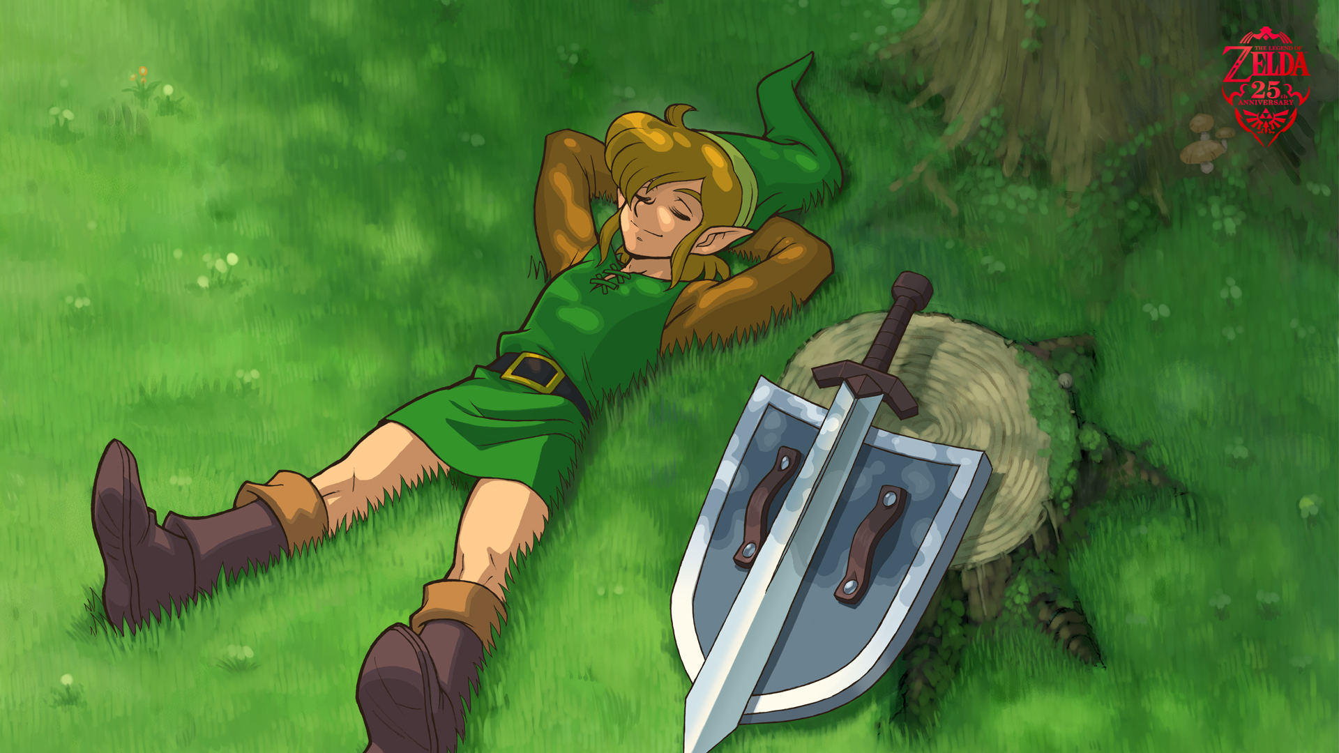 die legende von zelda link wallpaper,karikatur,grün,illustration,kunst,erfundener charakter