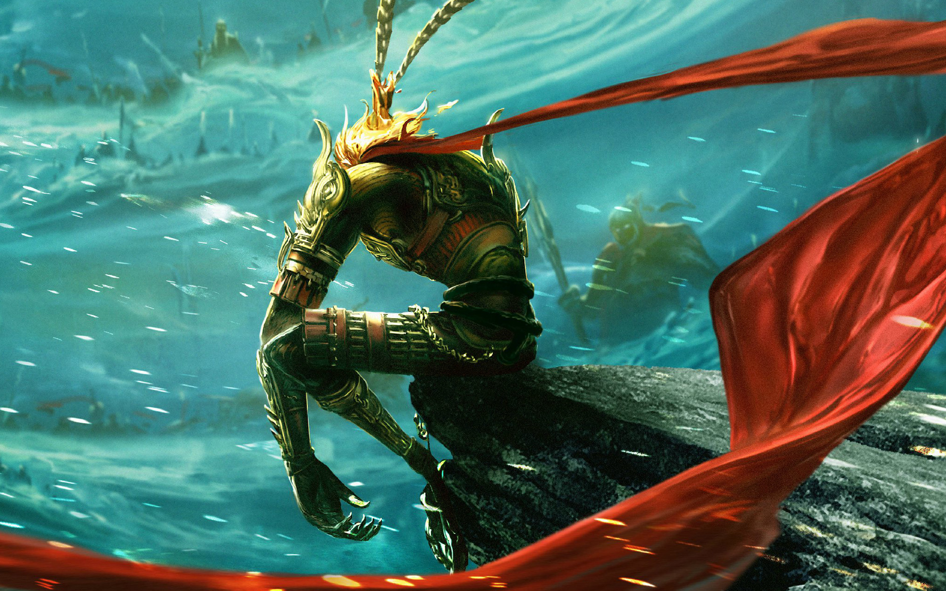 sun wukong wallpaper,action adventure game,cg artwork,mythology,games,adventure game