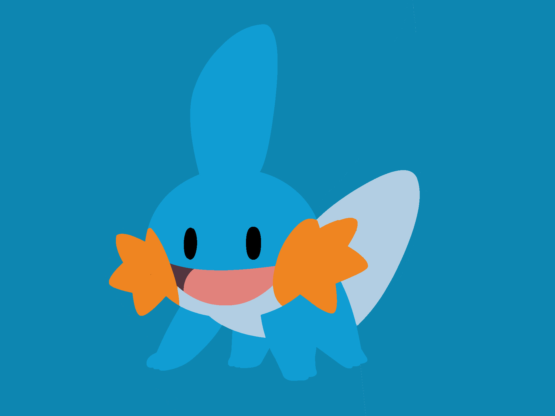 mudkip wallpaper,blue,cartoon,aqua,fish,azure