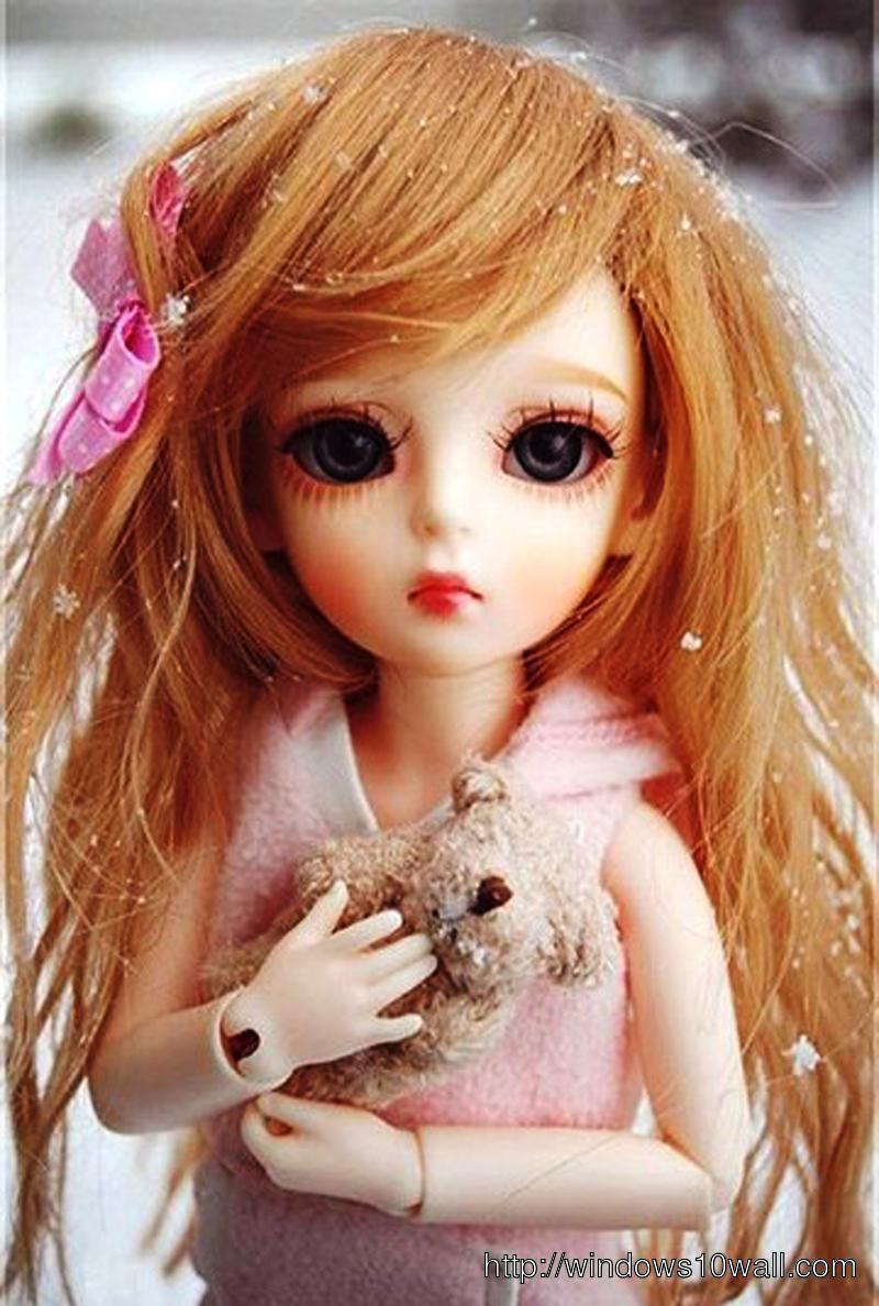 sad doll wallpaper,doll,hair,toy,pink,wig
