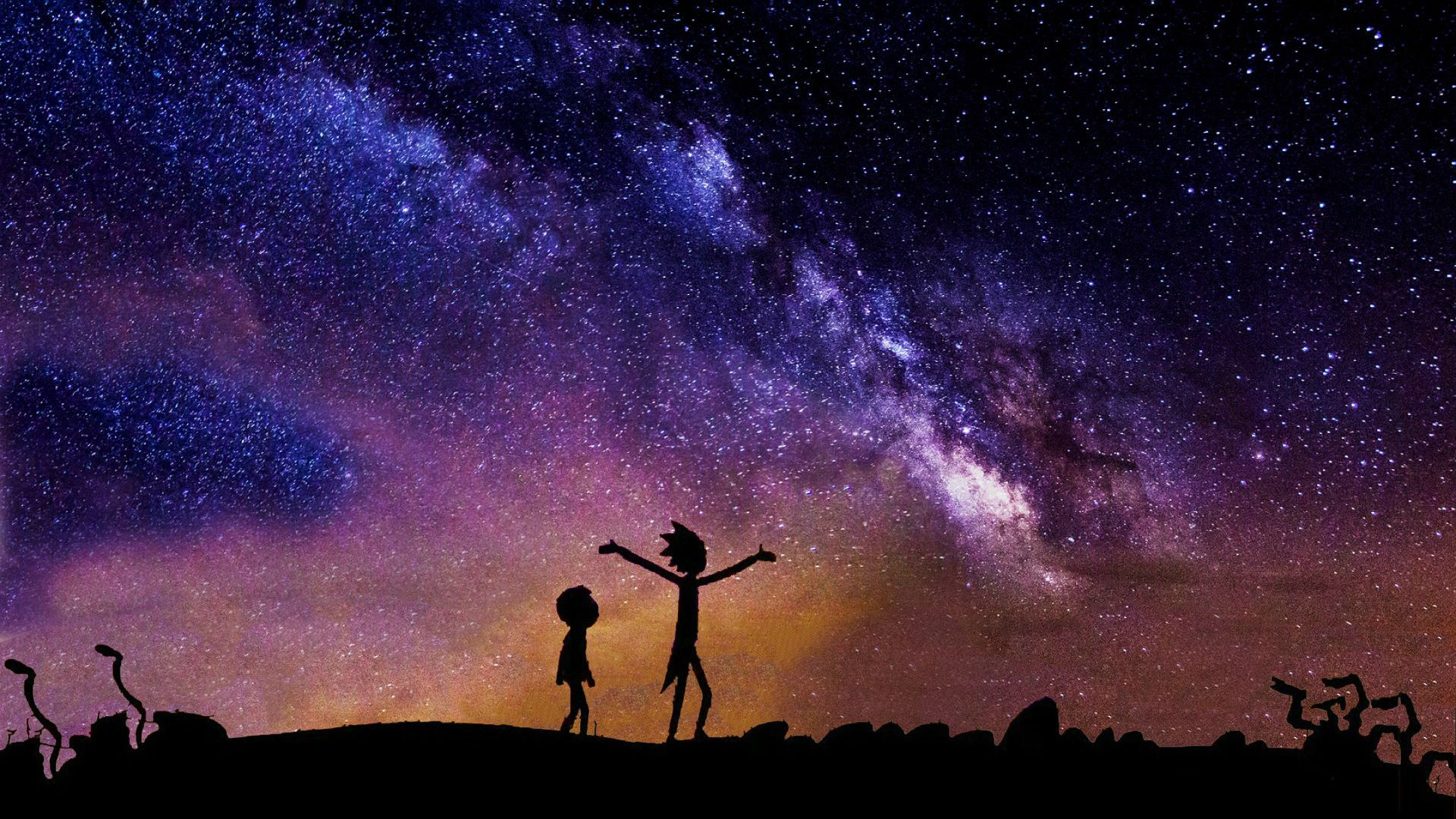 fondo de pantalla estrelas,cielo,universo,púrpura,objeto astronómico,atmósfera