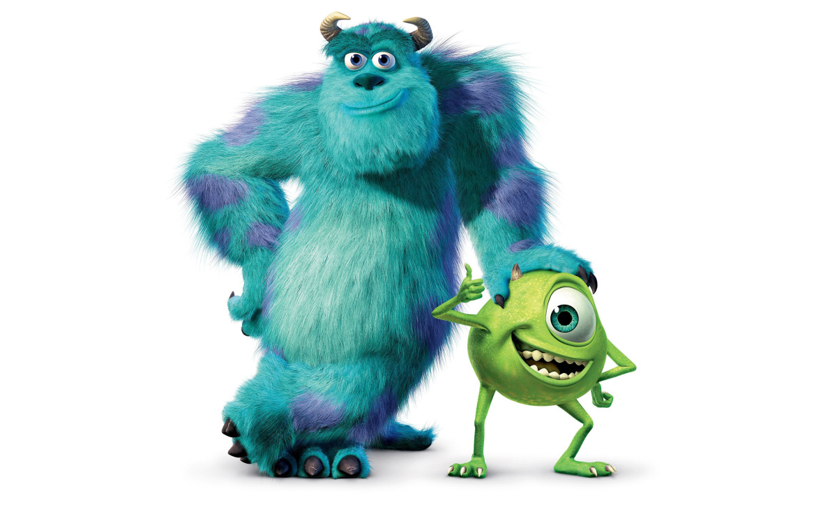 monster inc wallpaper hd,animierter cartoon,karikatur,animation,spielzeug,maskottchen