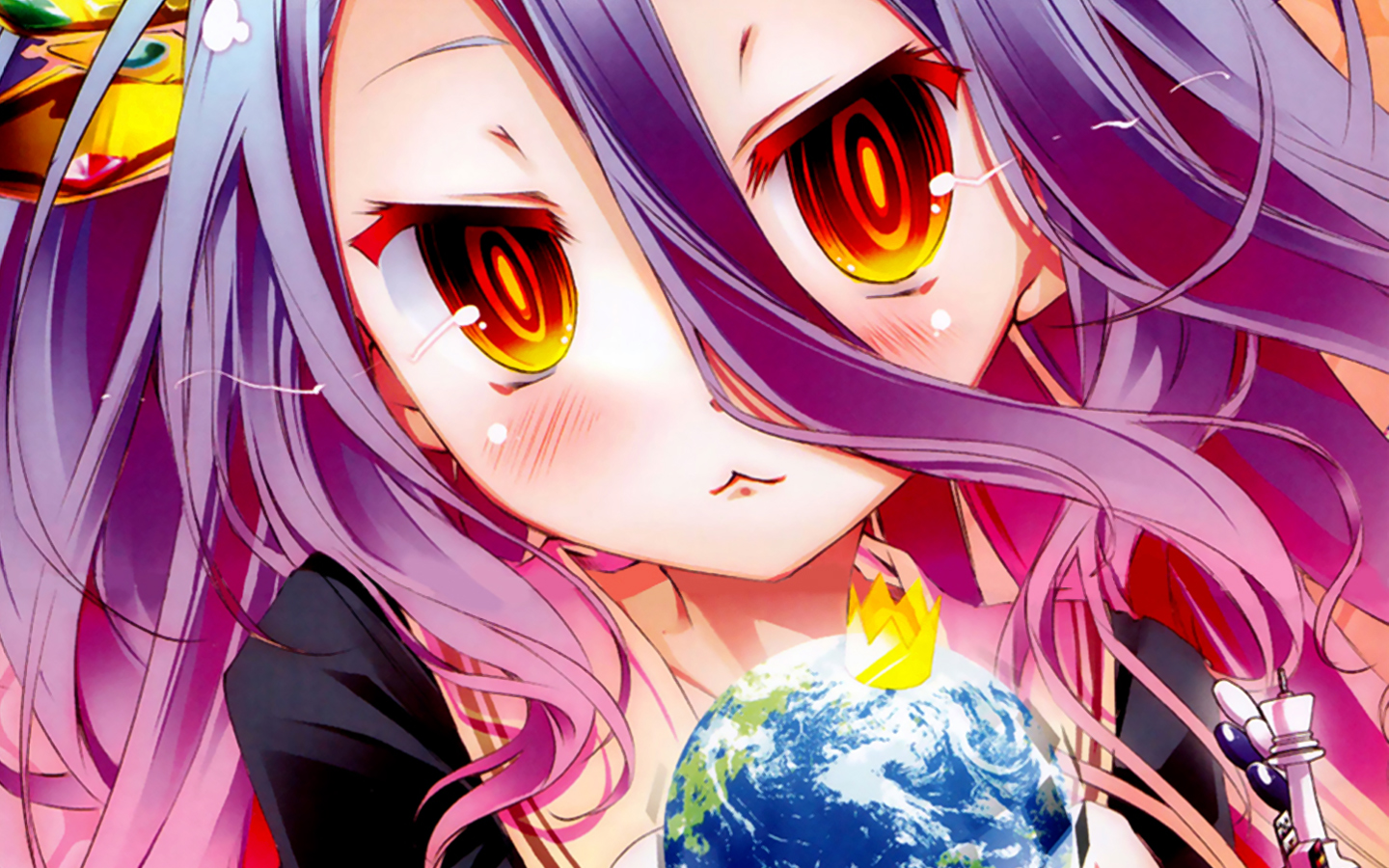 shiro no game no life wallpaper,cartoon,cg artwork,anime,long hair,mouth