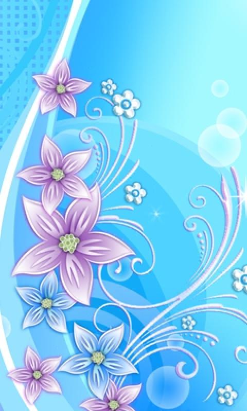 モバイル用の快適な壁紙,青い,工場,花,パターン,野草