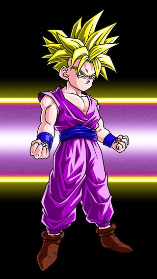 gohan iphone wallpaper,anime,karikatur,dragon ball,erfundener charakter,kunstwerk