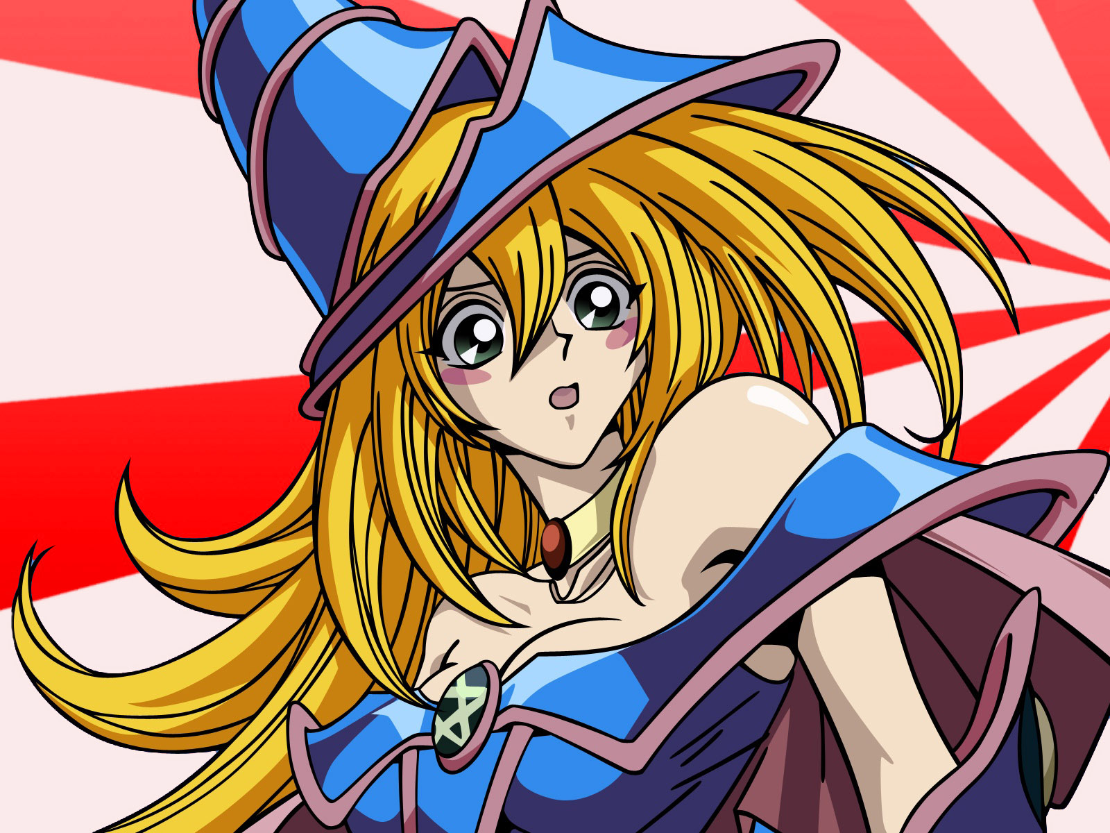 dark magician girl wallpaper,cartoon,anime,cg artwork,illustration,animated cartoon