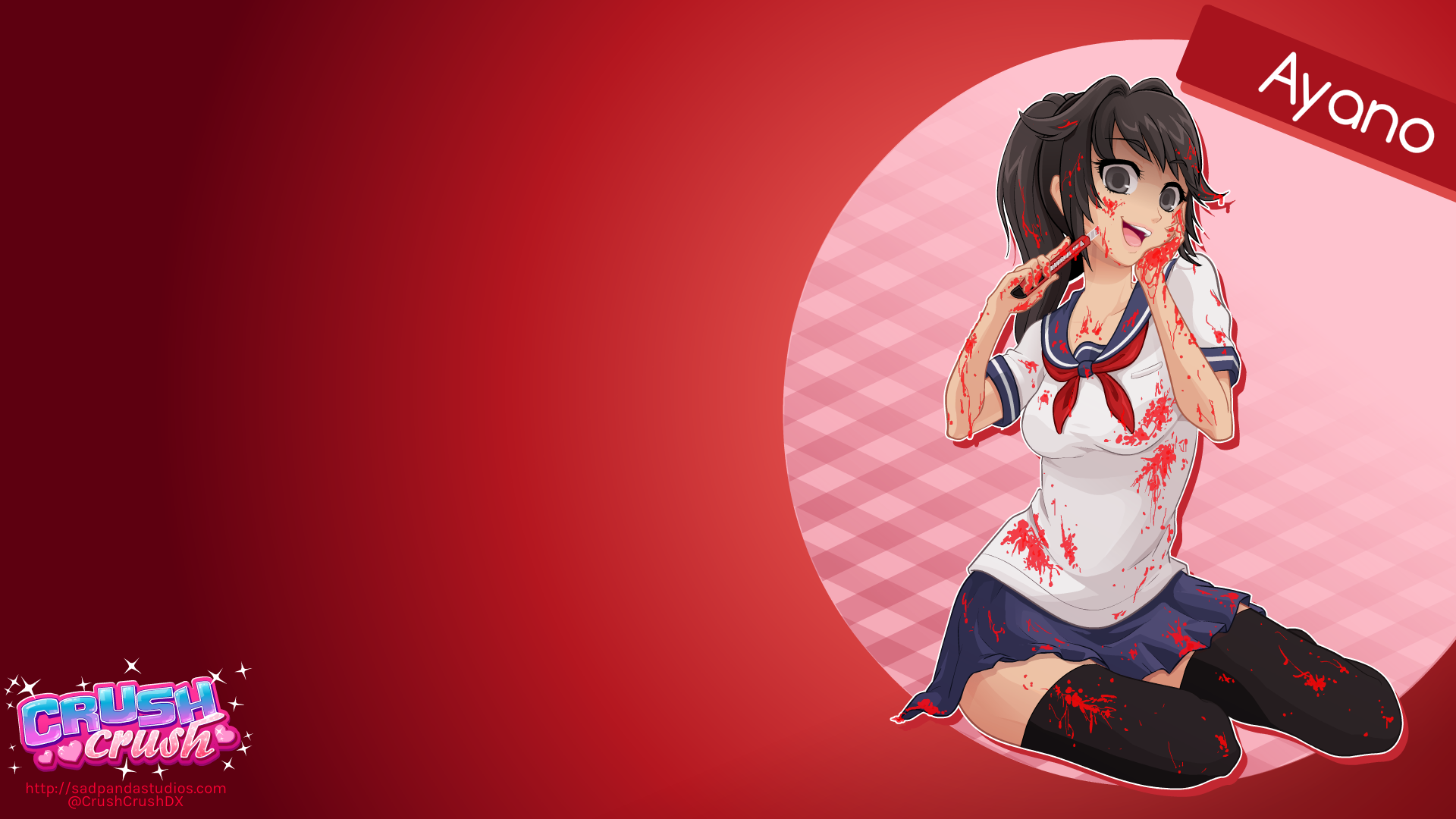 yandere wallpapers,cartoon,anime,black hair,cg artwork,long hair