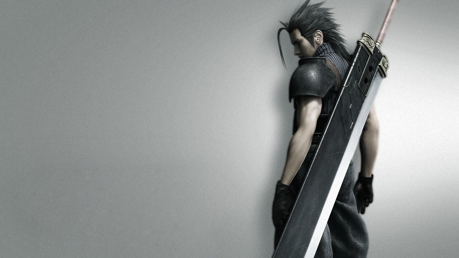 zack fair wallpaper,negro,cabello negro,fotografía,anime,personaje de ficción