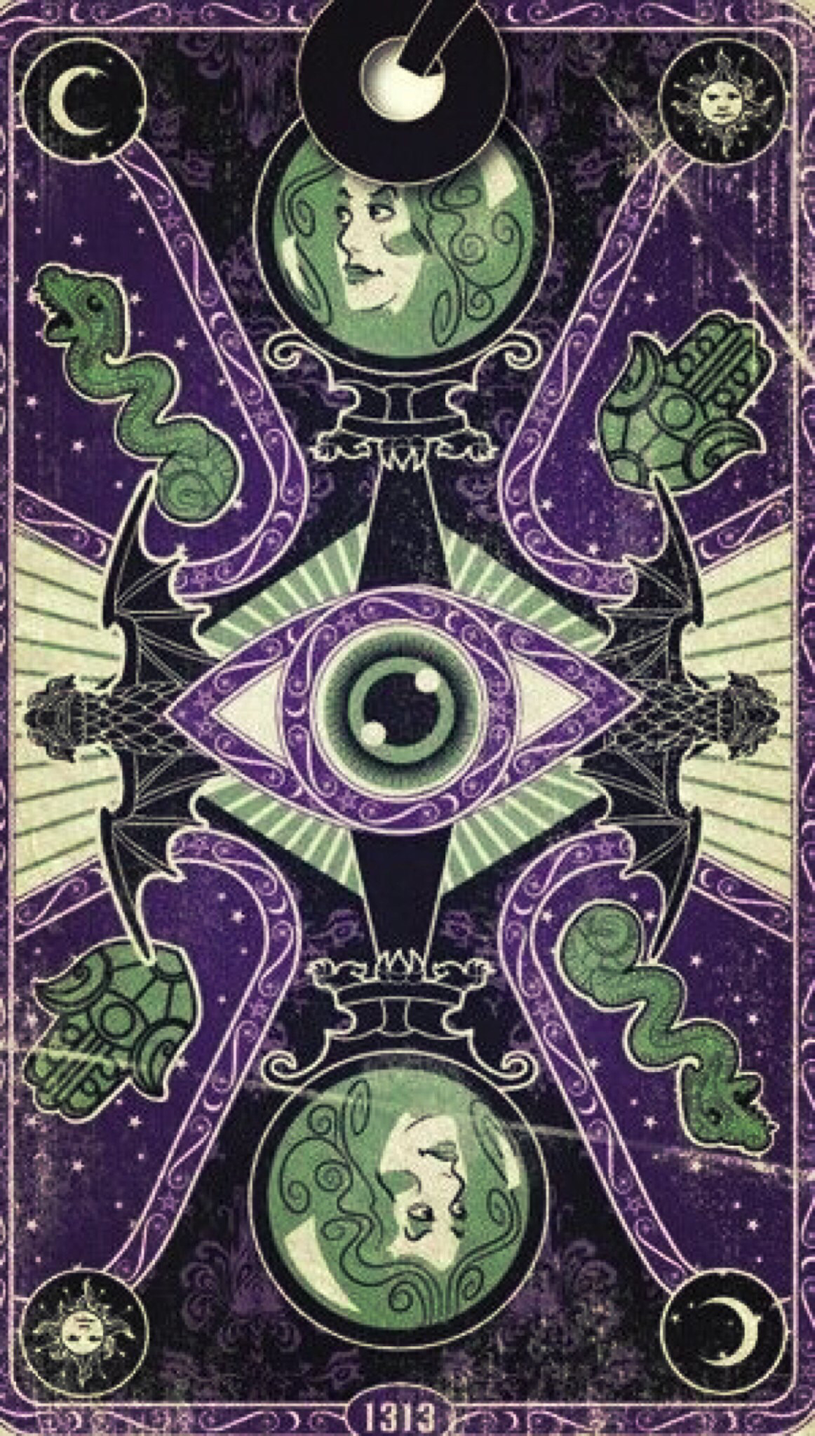 Tarot Wallpaper Green Purple Pattern Mobile Phone Case Psychedelic Art 227161 Wallpaperuse