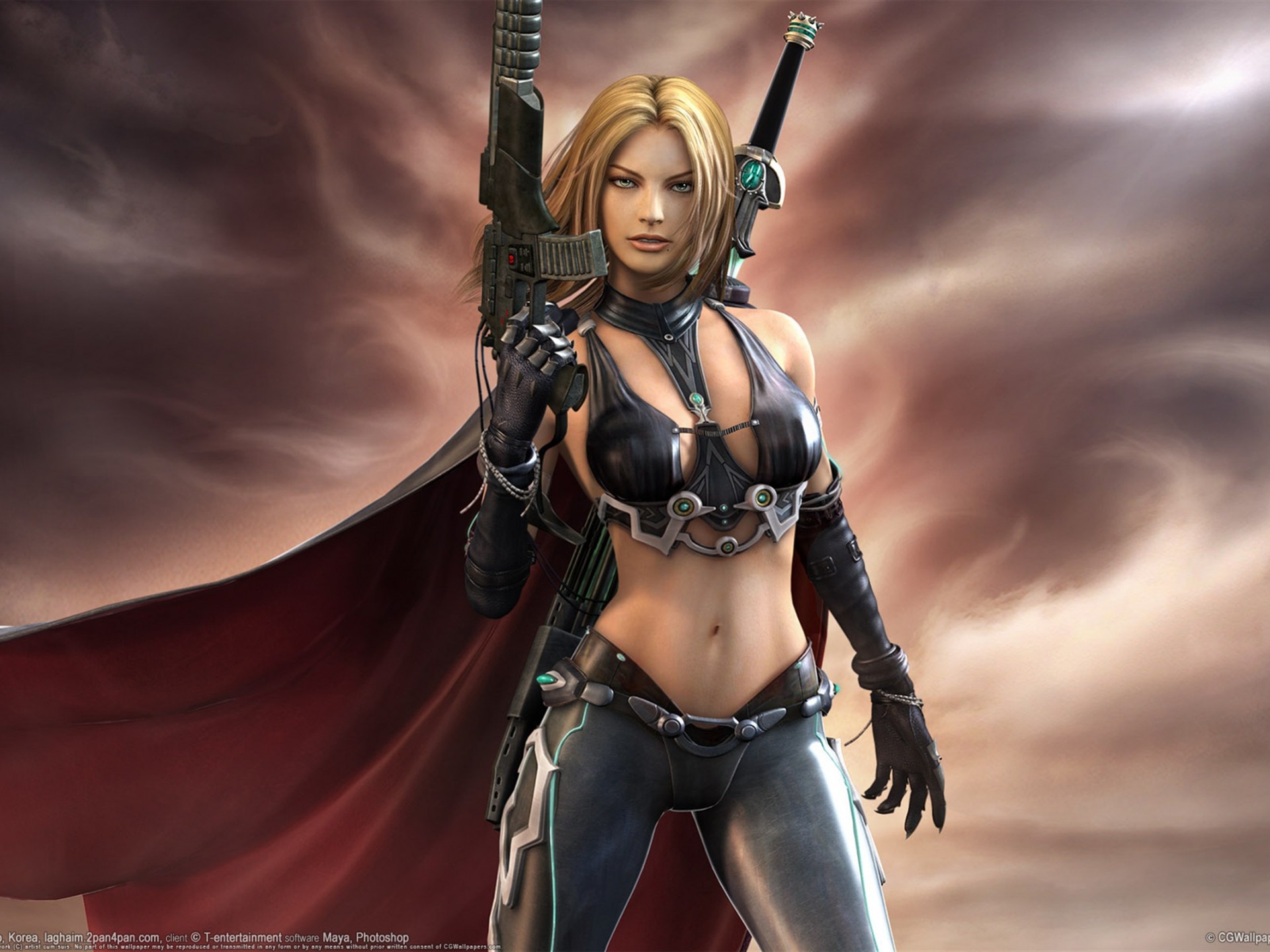 hot fantasy girl wallpaper,cg artwork,fictional character,action figure,massively multiplayer online role playing game,screenshot