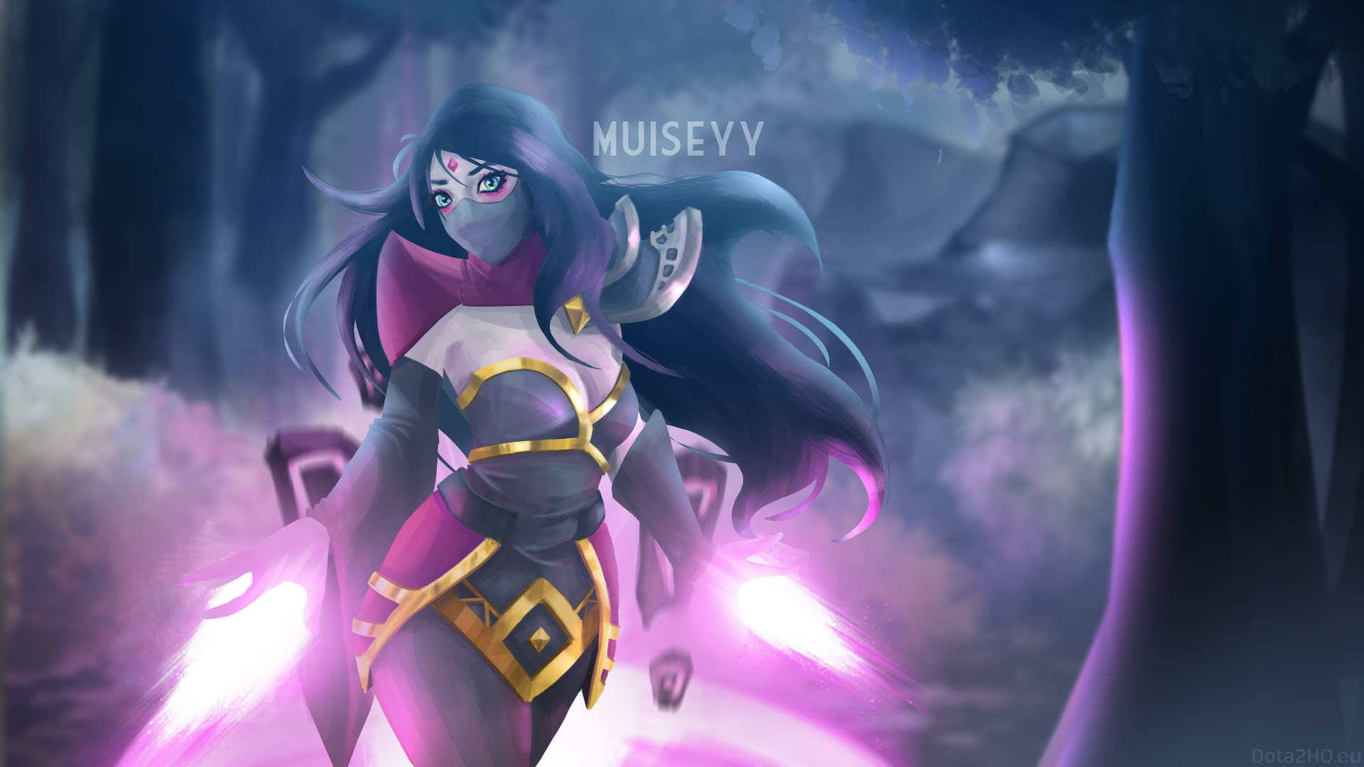 templar assassin wallpaper,fictional character,violet,cg artwork,anime,illustration