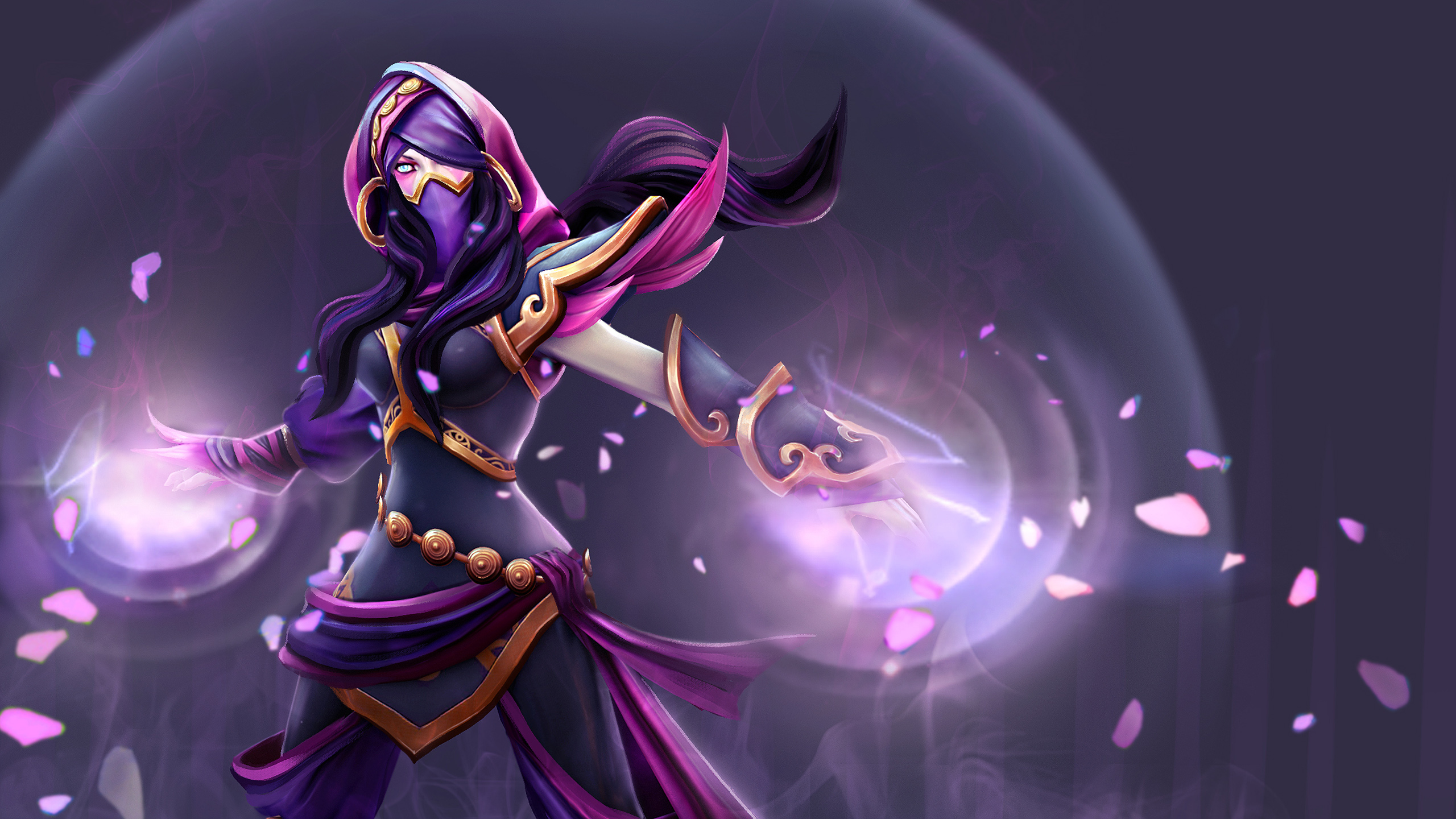 templar assassin wallpaper,cg artwork,purple,violet,fictional character,illustration