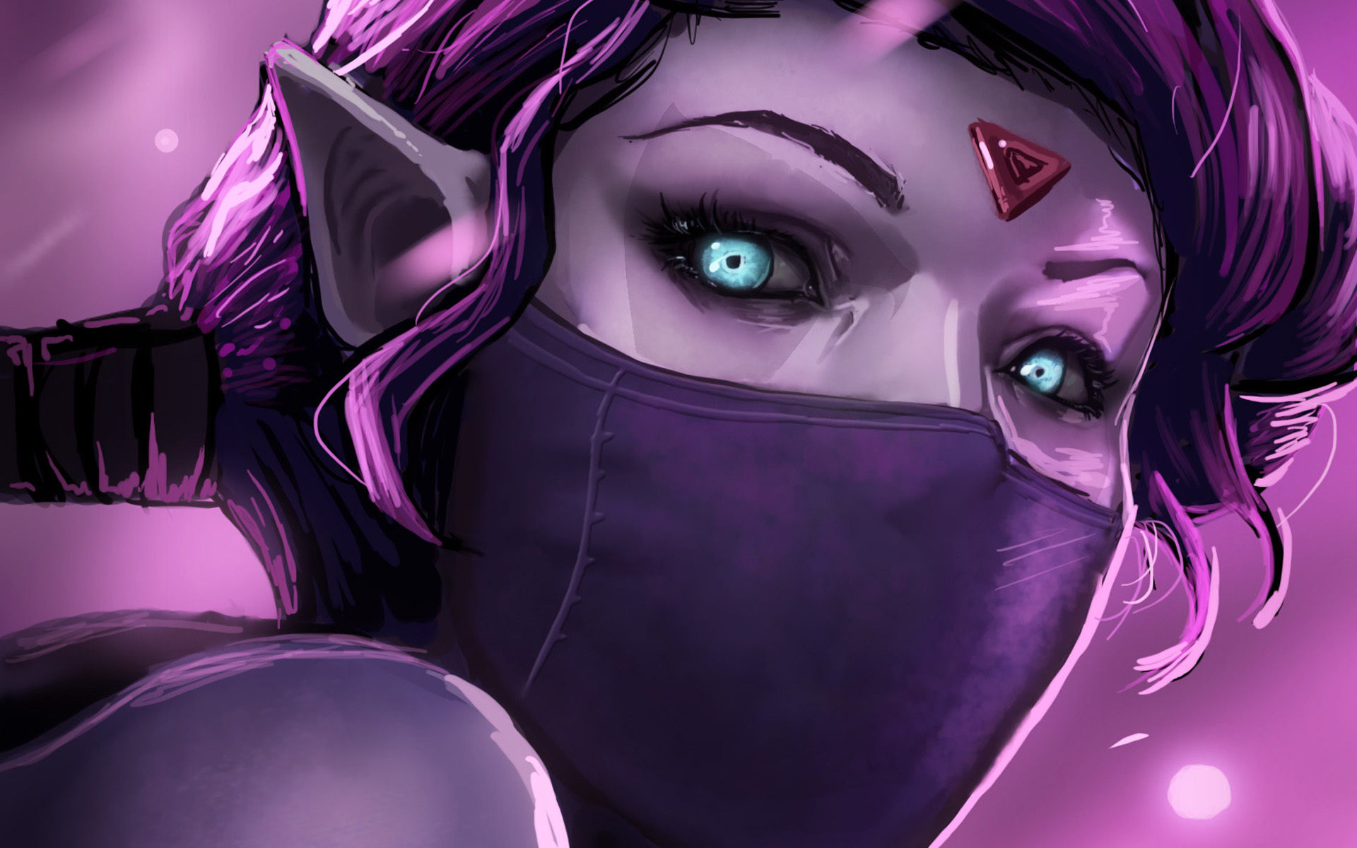 templar assassin wallpaper,cg artwork,violet,purple,fictional character,illustration