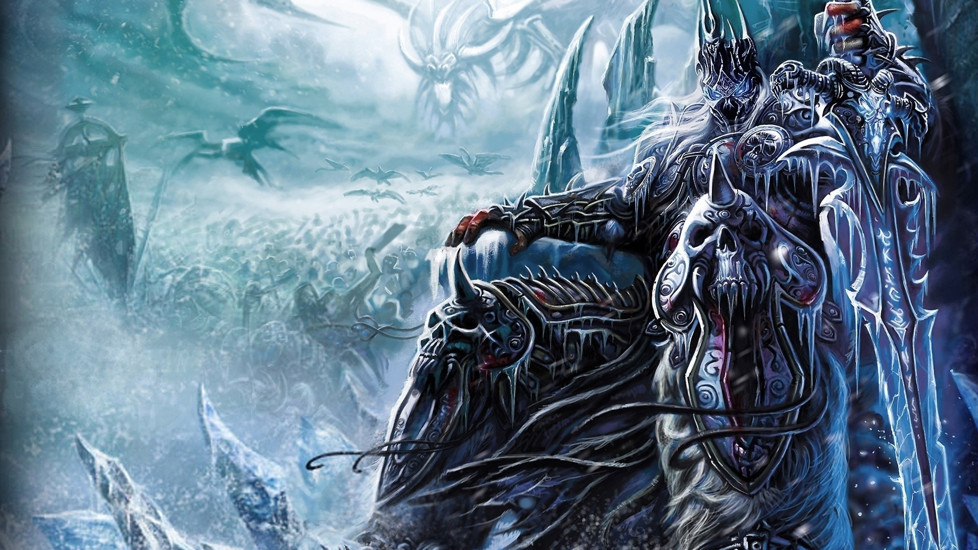 lich king animated wallpaper,action adventure game,cg artwork,water,mythology,fictional character