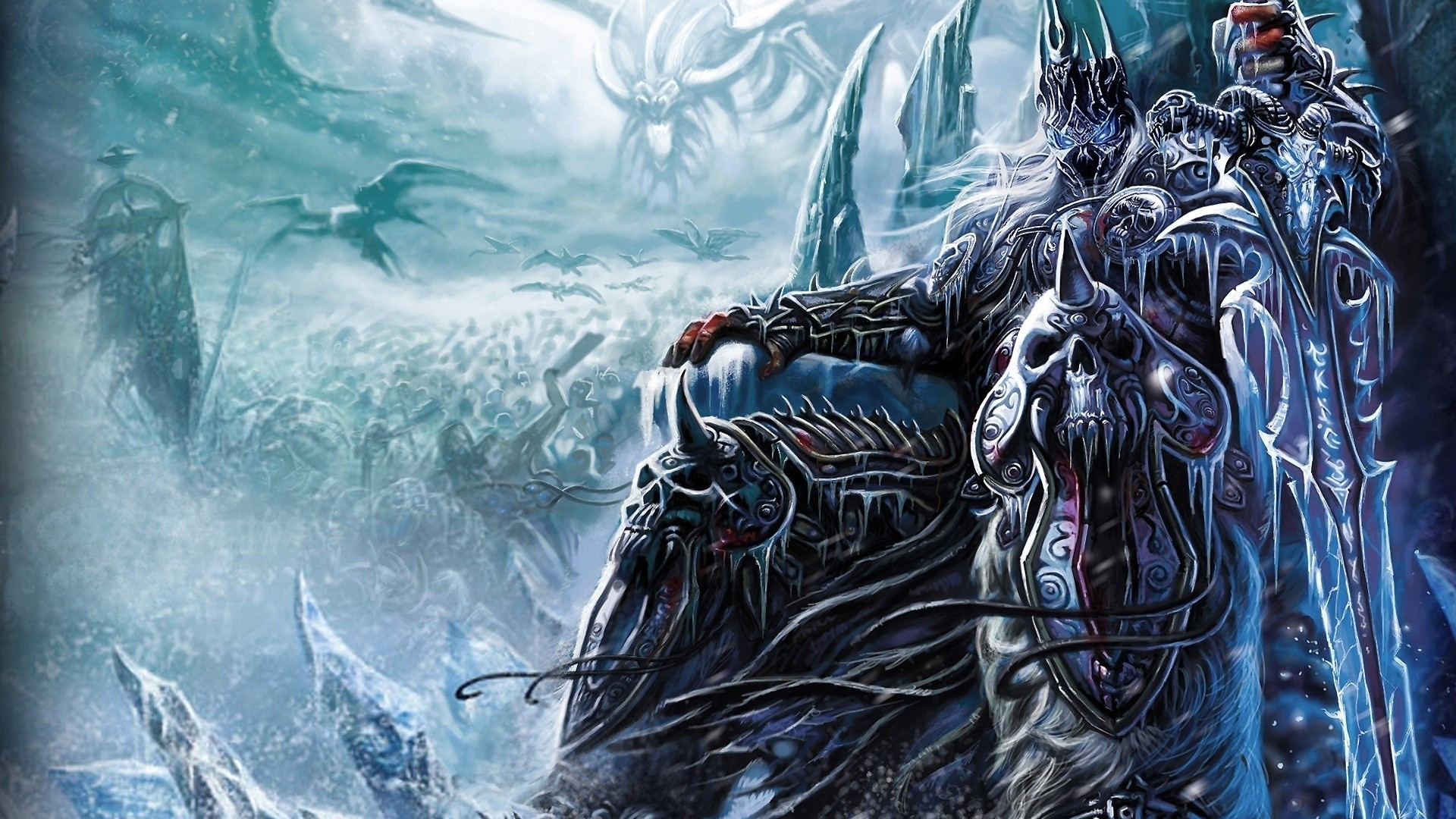 lich king fondo de pantalla animado,juego de acción y aventura,cg artwork,agua,mitología,personaje de ficción