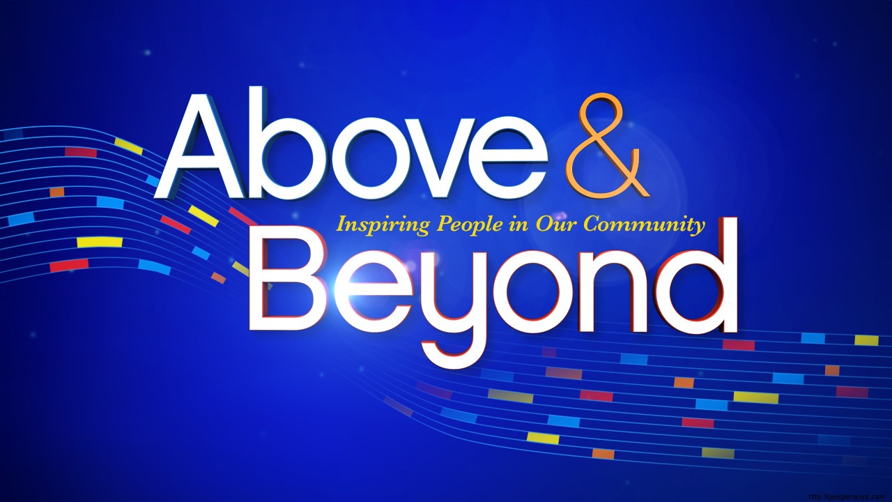 above and beyond wallpaper,text,font,blue,majorelle blue,graphic design