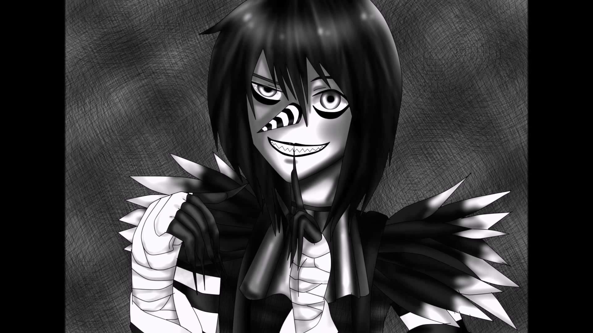 laughing jack wallpaper,cartoon,monochrome,black and white,anime,monochrome photography