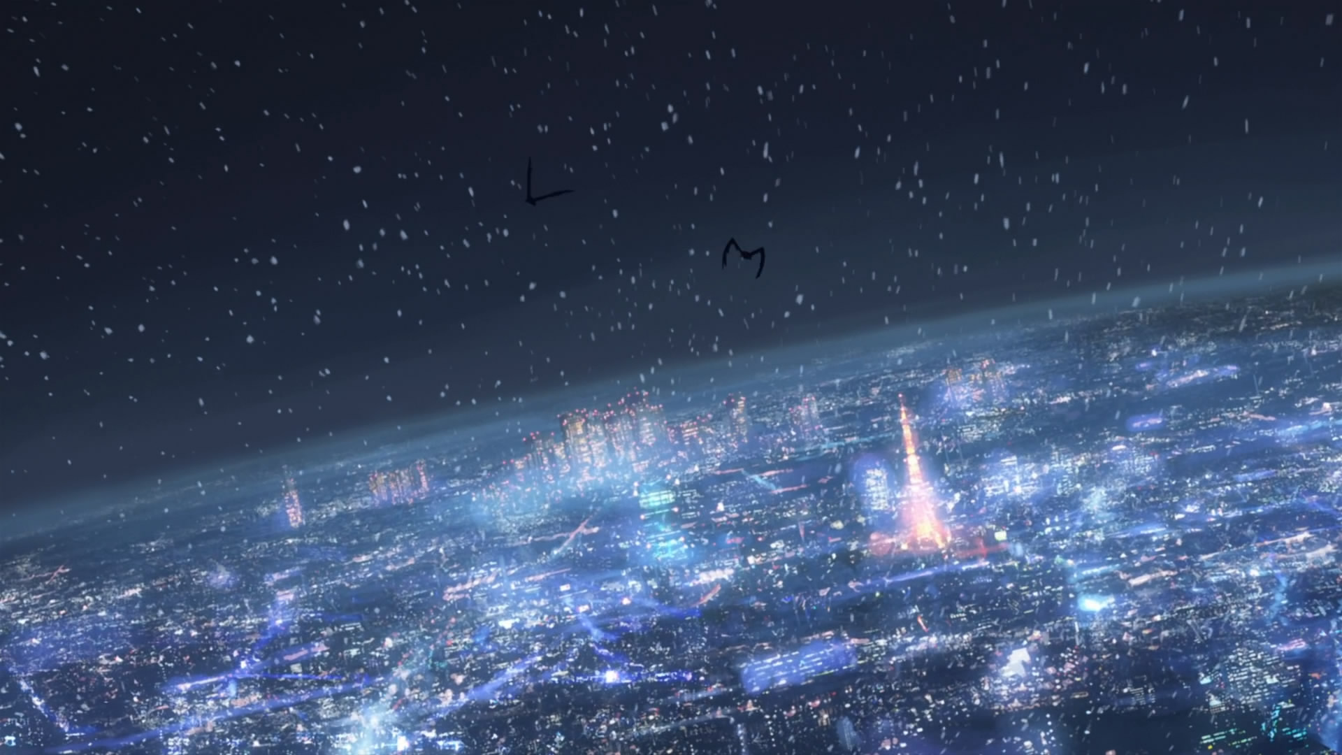 fond d'écran makoto shinkai,atmosphère,cosmos,ciel,objet astronomique,espace