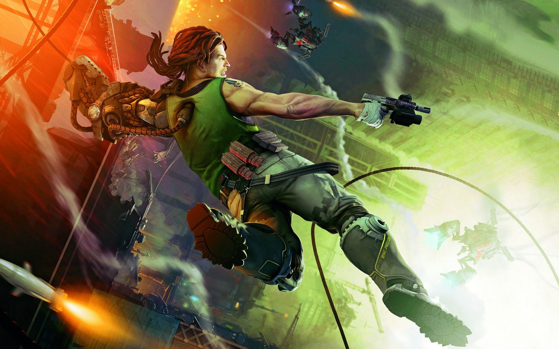 komando wallpaper,action adventure game,cg artwork,fictional character,illustration,pc game