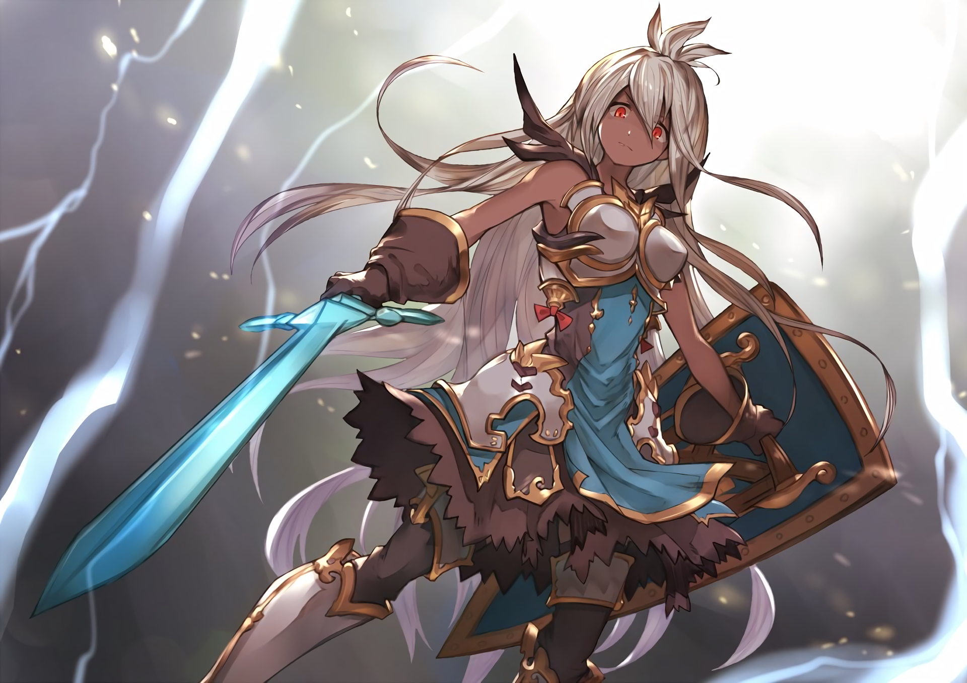 granblue fantasy wallpaper,cg kunstwerk,anime,illustration,erfundener charakter,schwarzes haar