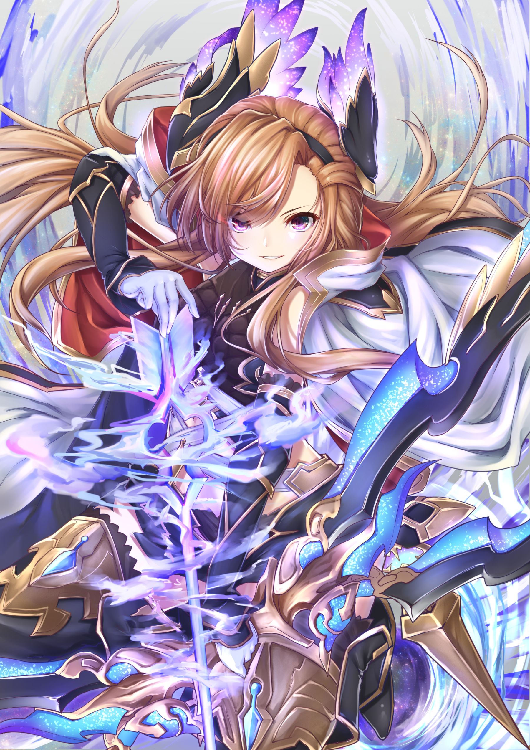 granblue fantasy wallpaper,cg artwork,anime,cartoon,long hair,fictional character