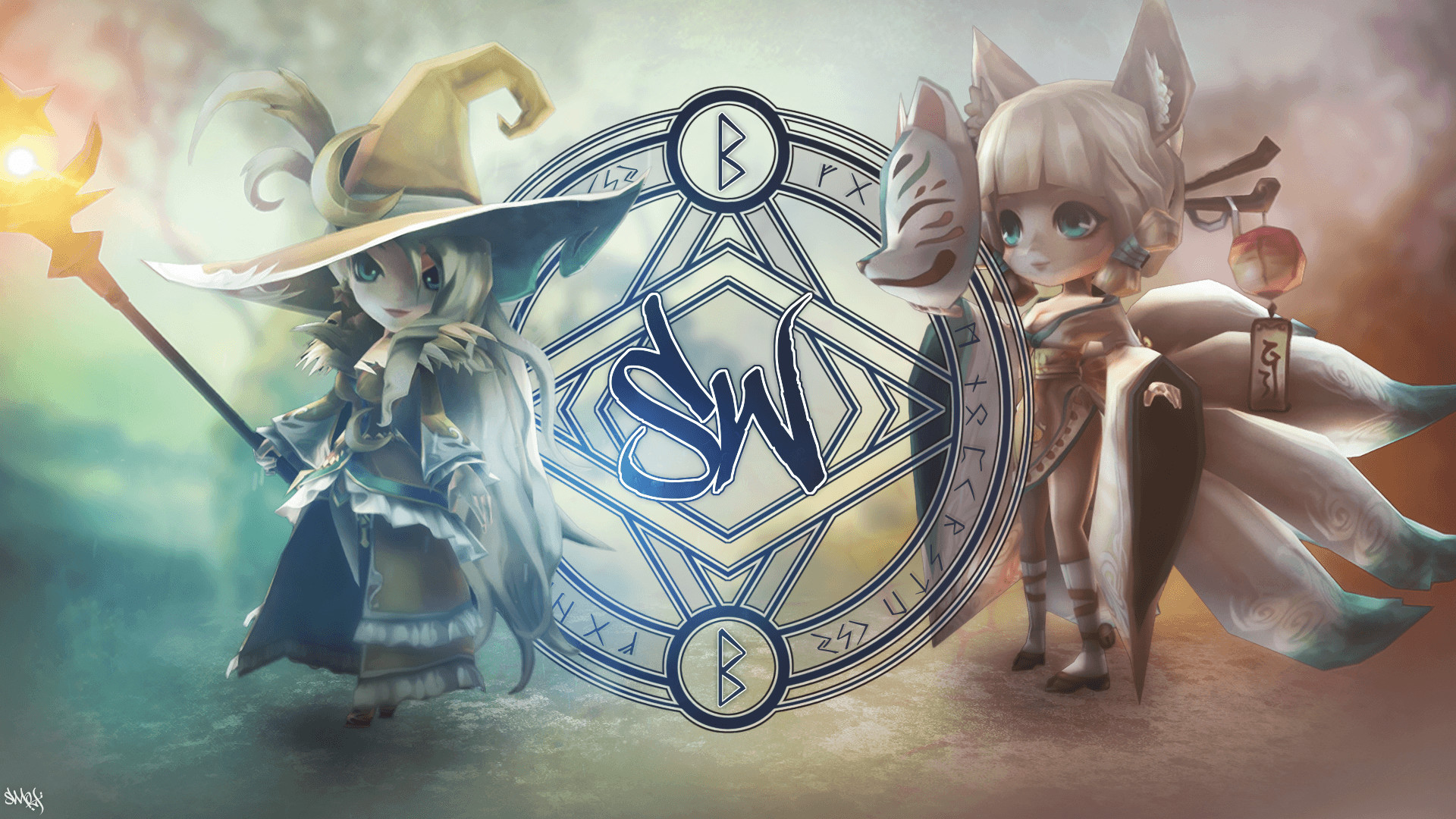 summoners war wallpaper hd,cg artwork,illustration,fictional character,art,mythology