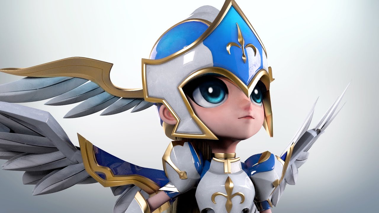 summoners war wallpaper hd,cartoon,action figure,animated cartoon,figurine,animation