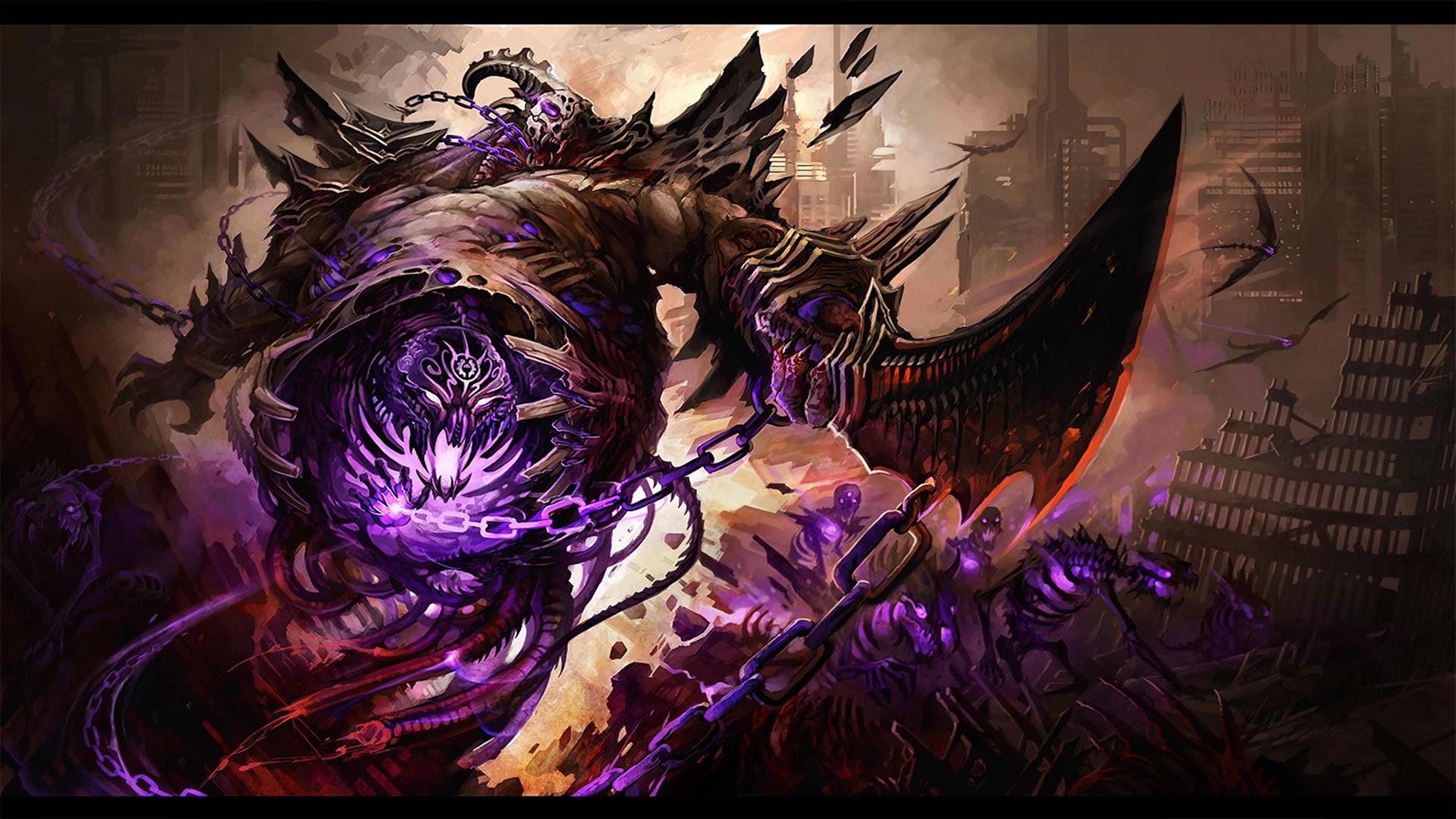 summoners war wallpaper hd,cg artwork,graphic design,purple,violet,fictional character