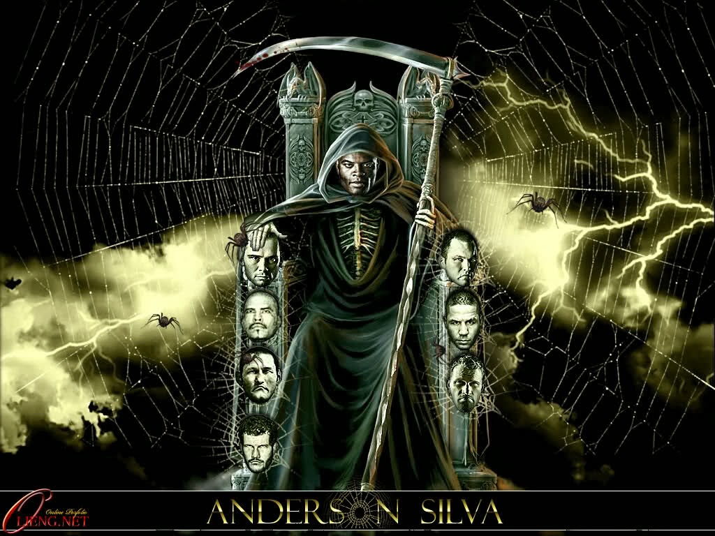 anderson silva wallpaper,darkness,demon,graphic design,fictional character,illustration