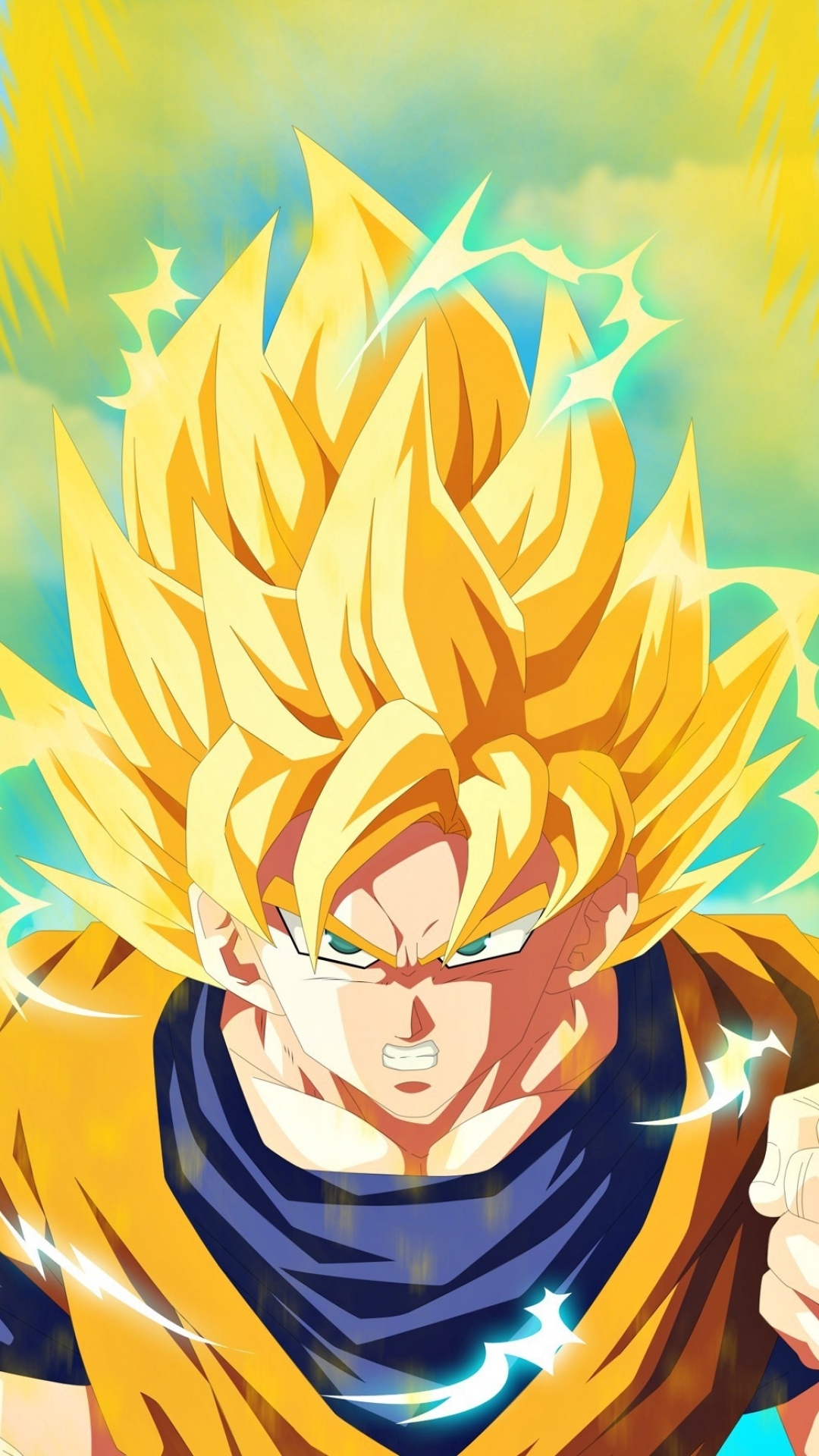 dbz wallpapers for mobile,anime,yellow,cartoon,dragon ball,fictional character